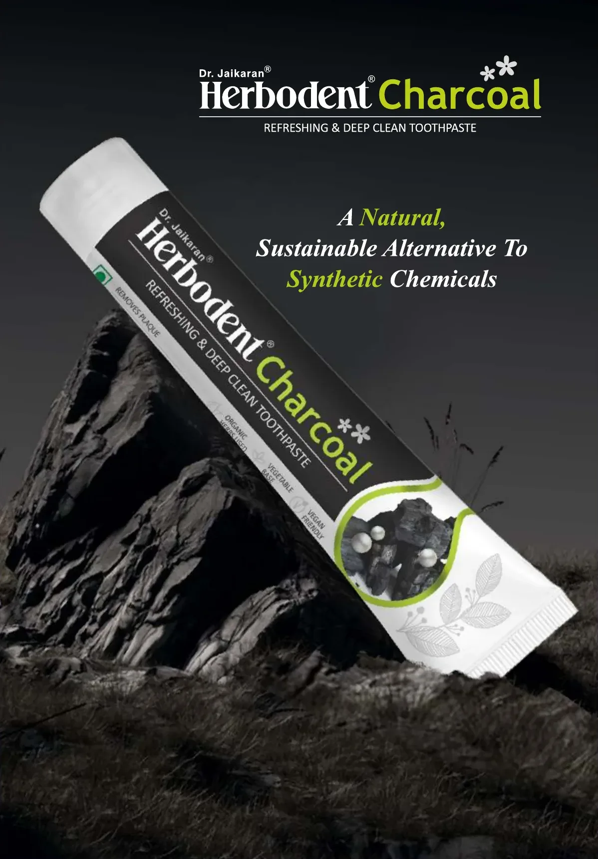 Herbodent Charcoal herbal toothpaste